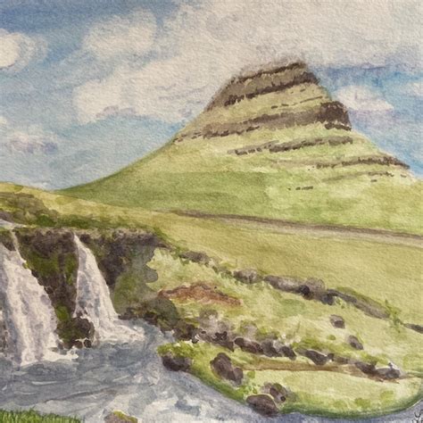 Iceland Painting Etsy