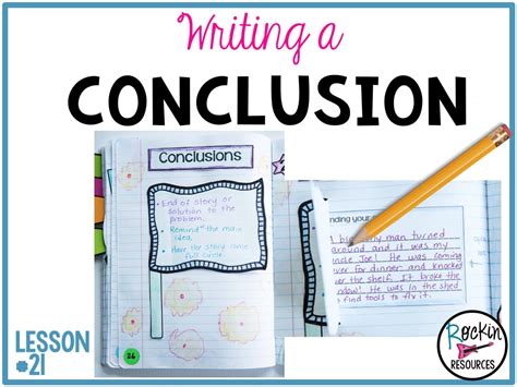 Writing Mini Lesson 21 Writing The Conclusion Of A Narrative Essay