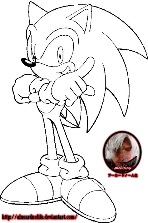 Sonic The Hedgehog Lineart By Alucardnolife On Deviantart