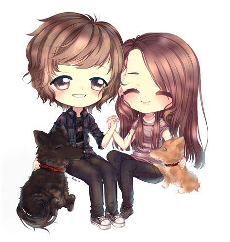Chibi Anime Couple Png Pic Png Mart