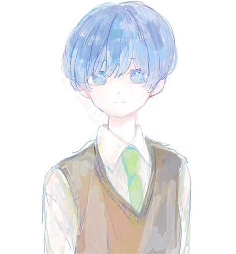 Pin By On Cute Anime Boys Blue Hair Anime Boy Anime Blue Hair