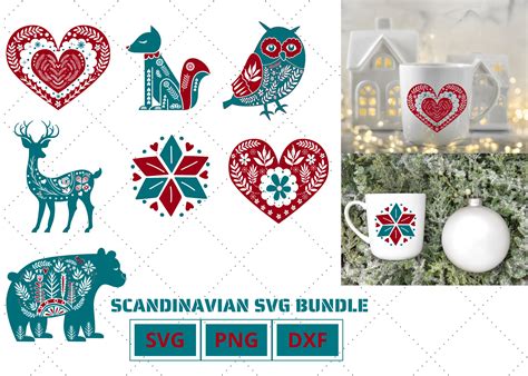 Scandinavian Svg Bundle Nordic Svg Christmas Svg Etsy