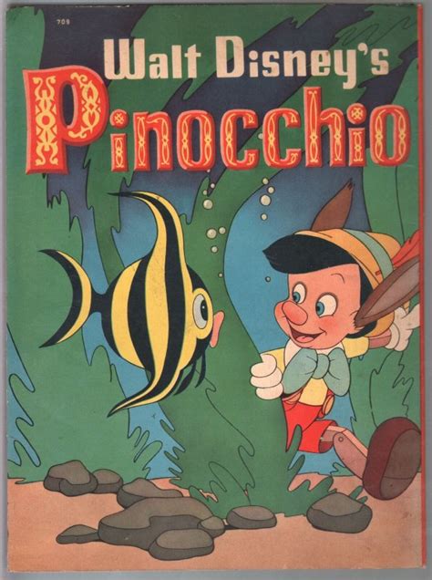 Walt Disneys Pinocchio 708 1939 Whitman 96 Page Story Book Vg