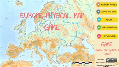 Physical Map Of Europe Quiz Images