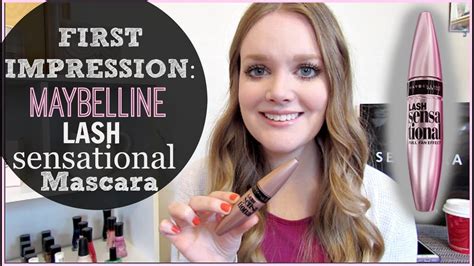 maybelline lash sensational mascara first impression and review youtube