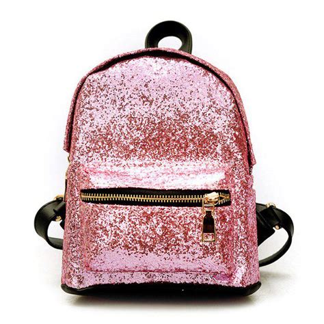 62 Off Sequins Glitter Backpack Rosegal