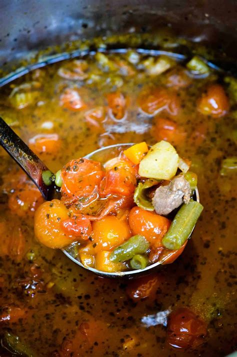 Instant pot eats / via instantpoteats.com. Instant Pot Vegetable Beef Soup (hearty & healthy ...