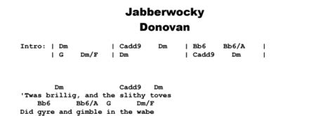 Donovan Jabberwocky Guitar Lesson Tab And Chords Jerrys Guitar Bar