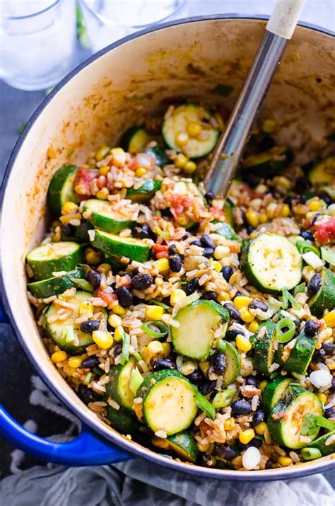 Tex Mex Rice And Beans With Zucchini IFOODreal