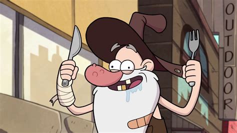 Image S1e16 Old Man Mcgucket About To Eat Soospng Gravity Falls