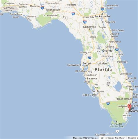 Miami On Map Of Florida