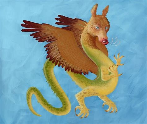 Lienzo Amaru Dragon Andino De Pavka Mythology Creatures Animals