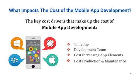 Factors affecting mobile app development costs. PPT - mobile app development cost breakdown PowerPoint ...