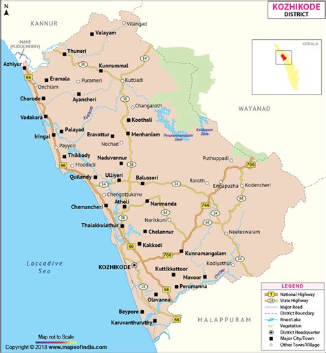 Kozhikode District Map