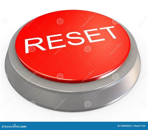 3d Reset Button Stock Illustration Illustration Of Reset 22085665