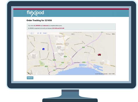 Flexipod Track My Driver Paragons Real Time Delivery Tracking