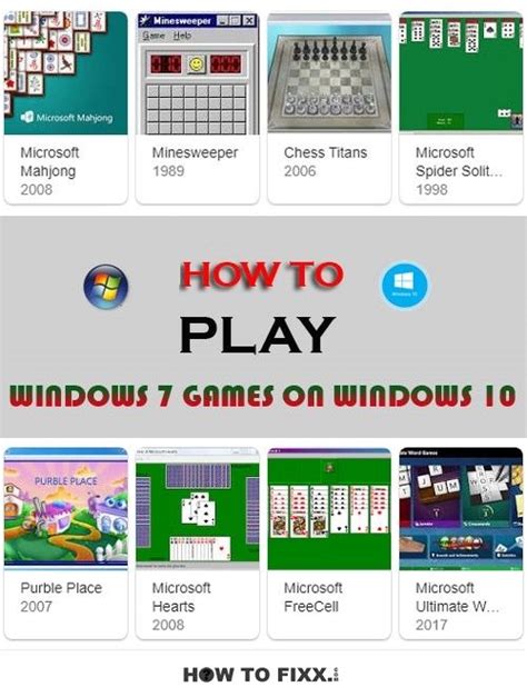 Download All Windows 7 Games For Windows 10 Pc Windows 10 Windows