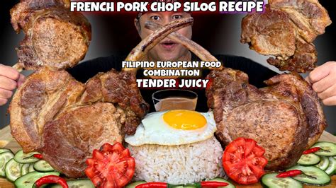 Indoor Cooking Special Cut French Pork Chop Silog With Special Gravy Mukbang Pinoy Mukbang