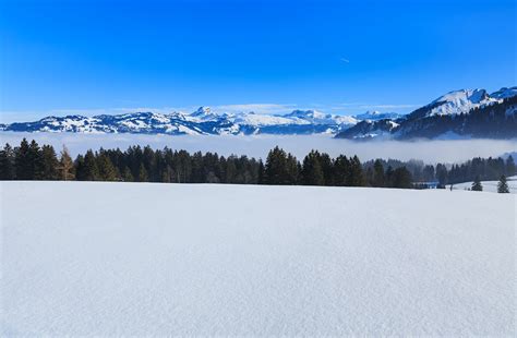 Snowy Mountain Under Blue Sky · Free Stock Photo