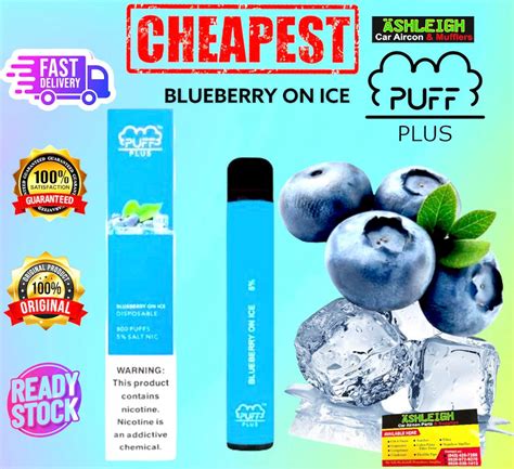 Puff Bar Plus Blueberry Ice Bar Smoke Vapers Full Set（800 Puffs Disposable Pod Device