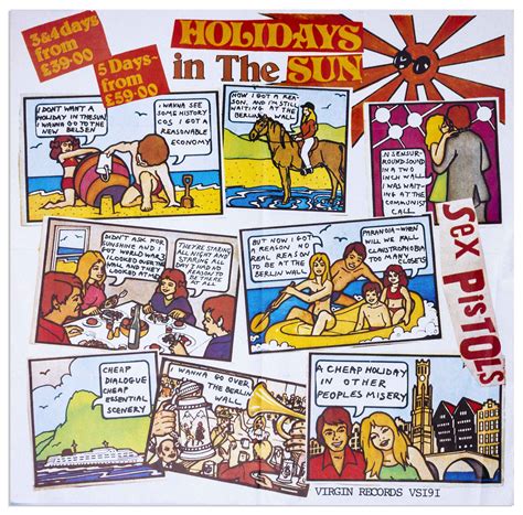 Sex Pistols Holidays In The Sun Poster From 1977 The Original