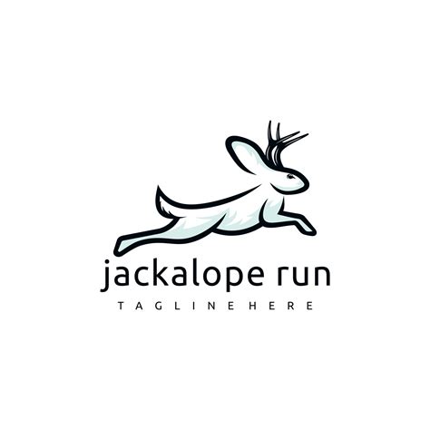 Jackalope Logo Diseño Increíble Jackalope Logo Un Jackalope Logotipo