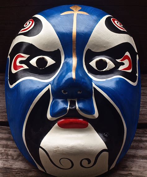 Vintage Hand Painted Beijing Opera Mask Chinese Opera Mask