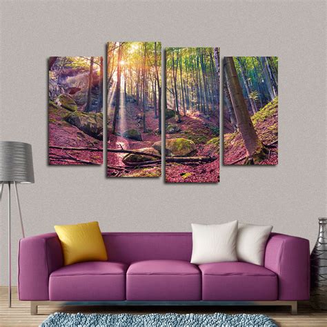 Mystical Woods Multi Panel Canvas Wall Art Elephantstock