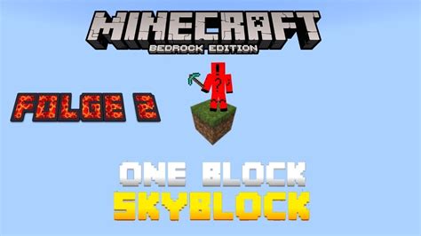 For be one block only!!! Minecraft Bedrock - One Block Challange 🎮 #002 Bye have a ...