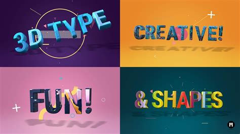 Abstract 3d Captions Modular Template For Apple Motion And Fcpx
