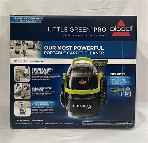 New Bissell 2505 Little Green Pro Portable Carpet Cleaner Ebay