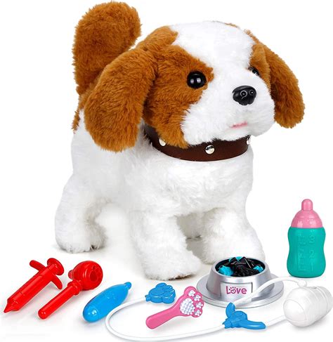 Forty4 Realistic Puppy Dog Toy For Kids Walking Barking Singing