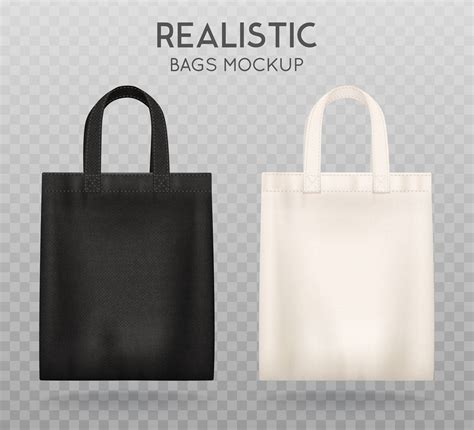 black white tote bags transparent background  vector art  vecteezy