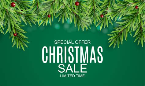 Abstract Vector Illustration Christmas Sale Special Offer Background