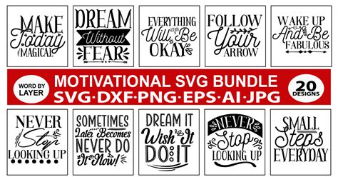 Motivational Svg Bundle Bundle · Creative Fabrica