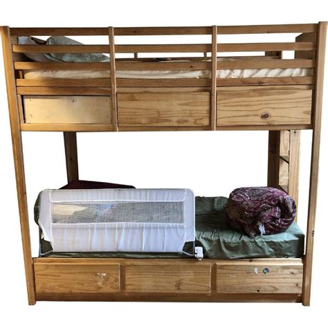 Gothic Cabinet Craft Twin Bunk Bed In Natural Pine Wood Aptdeco