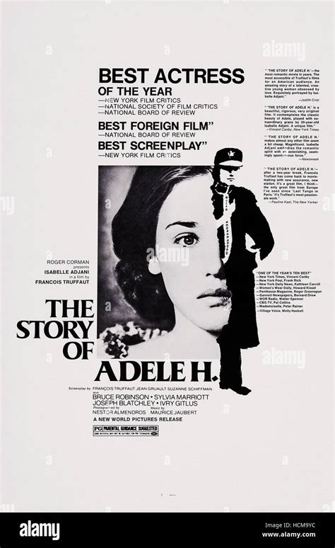 The Story Of Adele H Aka L Histoire D Adele H Us Poster Art Isabelle Adjani Stock