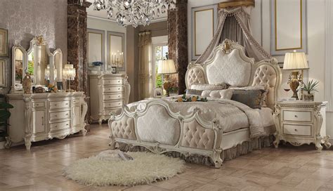 26880q Picardy Antique Pearl Queen Sleigh Bedroom Set Luchy Amor