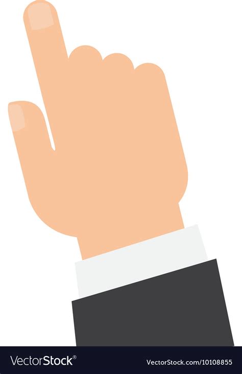 Hand Pointing With Index Finger Icon Royalty Free Vector