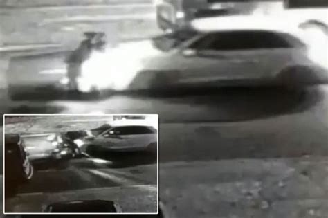 Bizarre Moment Semi Naked Woman Tries To Flee After Crashing Suv Into