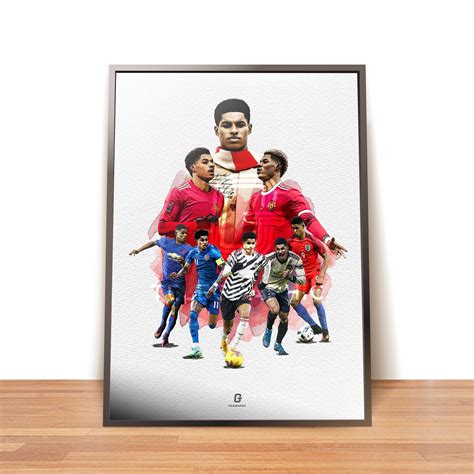 Digital Prints Rashford Manchester United Legacy Poster Print Gift
