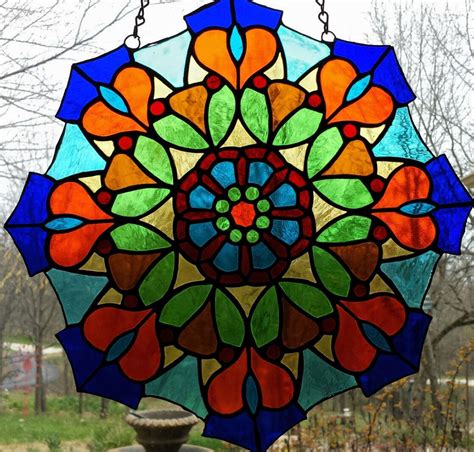 Stained Glass Kaleidoscope Stained Glass Glass Stained Glass Projects