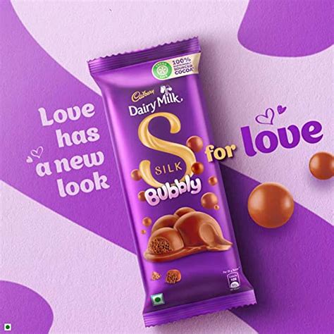 Buy Cadbury Dairy Milk Silk Bubbly Chocolate Bar 120 G Online And Get