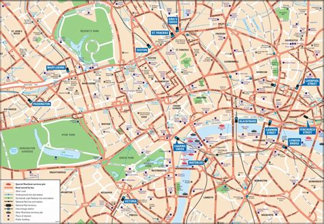 Central London Map Printable Printable Maps