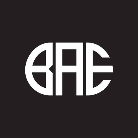 Diseño Del Logotipo De La Letra Bae Sobre Fondo Negro Bae 2024