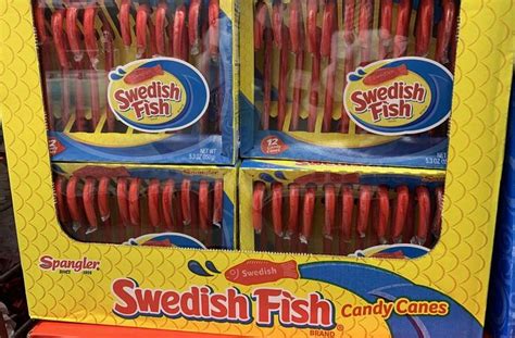 Several Packs Of Swedish Fish On Display In A Store