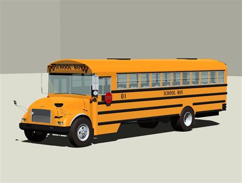 3d Autocad Drawing School Bus Dwg