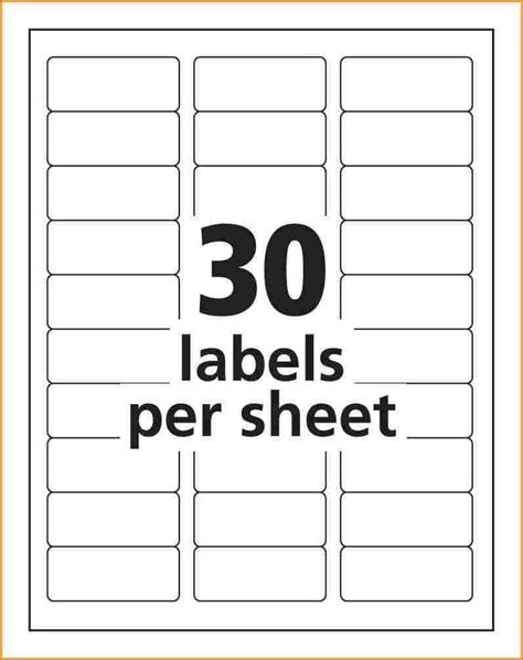 30 Labels Template For Your Needs