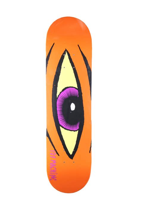 Toy Machine Sect Eye Orange Deck 8″ X 315″ Street Skateshop