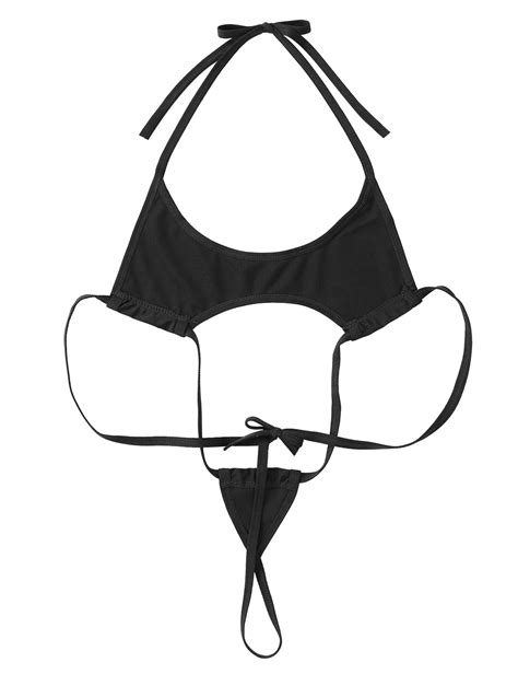 Womens One Piece Swimsuit Monokini Erotic Lingerie Halter Neck Backless